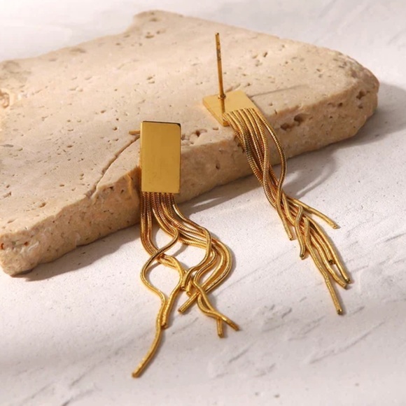 18K Plated Earrings - Picture 3 of 5